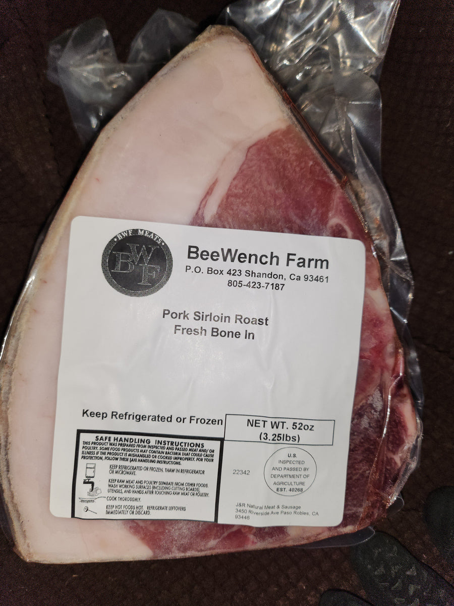 Pork Sirloin Roast Bone In BeeWench Farm